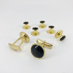 cefai cufflinks 4 black gold